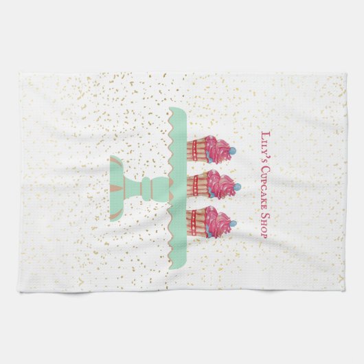  Kind Cupcake-winkel Theedoek (Horizontaal)