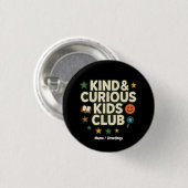 Kind & Curious Kids Club Positive Growth Mindset  Ronde Button 3,2 Cm (Voorkant /achterkant)
