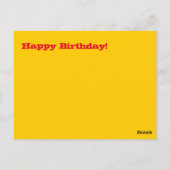 Kind Custom 3e Verjaardag Red Fire Truck Briefkaart (Achterkant)