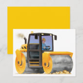 Kind Custom Construction Trucks Road Roller Briefkaart (Voorkant / Achterkant)