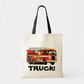 Kind Custom Fire Truck canvas tas (Voorkant)