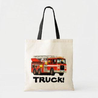 Kind Custom Fire Truck canvas tas