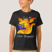 Kind Custom Funny Halloween Dragon T-shirt (Voorkant)