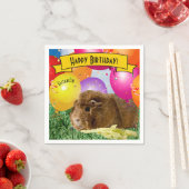 Kind Custom Guinee Pig Verjaardag Party Ballonnen Servet (Insitu)