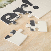 Kind Custom Yellow Construction Digger Jigzaag Legpuzzel (Zijkant)