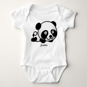 Kind Cute Baby Panda Beer Romper