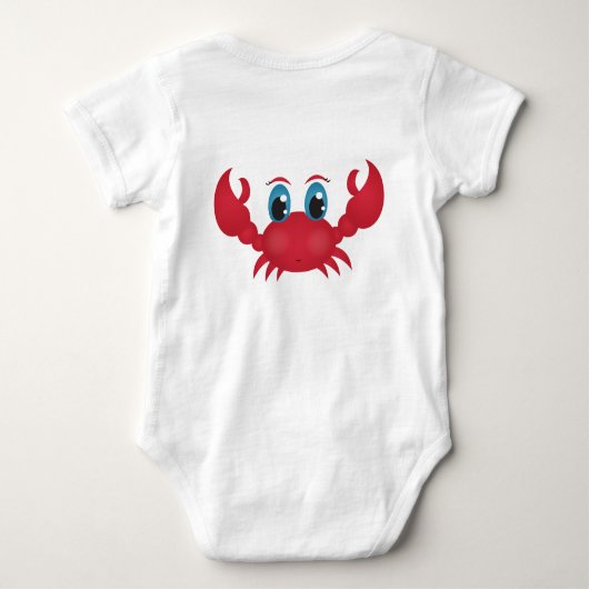 Kind Cute Happy Crab Romper (Achterkant)