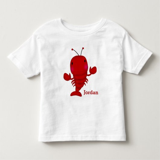 Kind Cute Lobster Kinder Shirts (Voorkant)