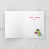 Kind Cute Pirate Valentijn Card Feestdagen Kaart (Binnen)