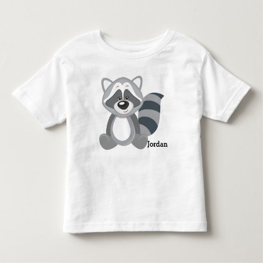 Kind Cute Woodland Raccoon Kinder Shirts (Voorkant)