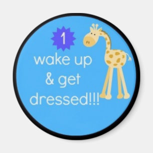 kind dagelijks een routinekaart magneet!!! magneet