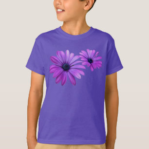 Kind Daisy T-shirt Organic Paars Flower Shirt