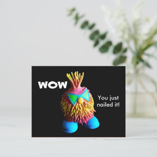 Kind dank u... multiple choice briefkaart (Staand voorkant)