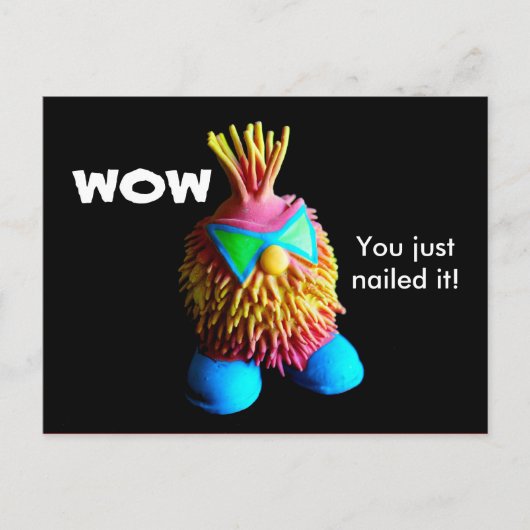 Kind dank u... multiple choice briefkaart (Voorkant)