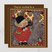 Kind dat Banjo Muziek op zaterdag speelt Kaart (Voorkant / Achterkant)