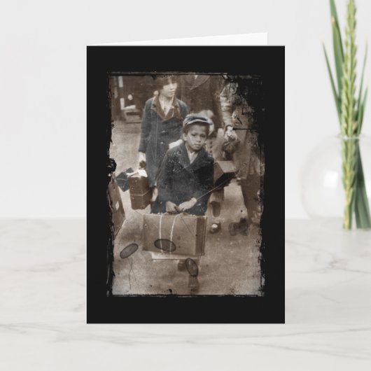 Kind dat een Geschikt koffer buigt Kaart (Voorkant)