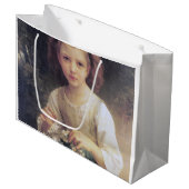 Kind dat een kroon vlecht, Bouguereau Groot Cadeauzakje (Voorkant Gekanteld)
