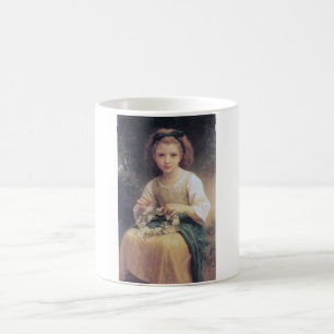 Kind dat een kroon vlecht, Bouguereau Koffiemok