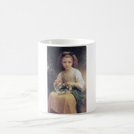 Kind dat een kroon vlecht, Bouguereau Koffiemok (Center)