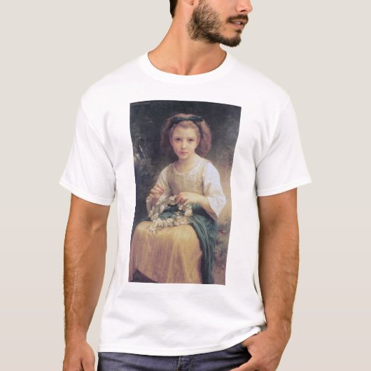 Kind dat een kroon vlecht, Bouguereau T-shirt (Voorkant)