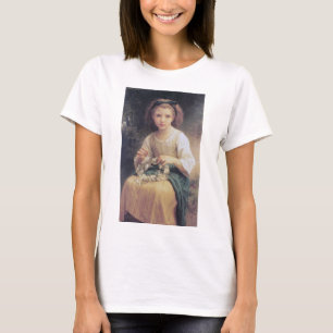 Kind dat een kroon vlecht, Bouguereau T-shirt