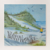 kind dat het schilderij van de waterverf aan de ku legpuzzel (Horizontaal)