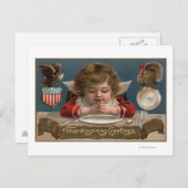 Kind dat in de binnentafel preekt feestdagenkaart (Voorkant / Achterkant)