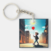 " KIND DAT IN DE ZON WANDELT " SLEUTELHANGER (Voorkant)