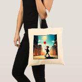 " KIND DAT IN DE ZON WANDELT " TOTE BAG (Voorkant (product))
