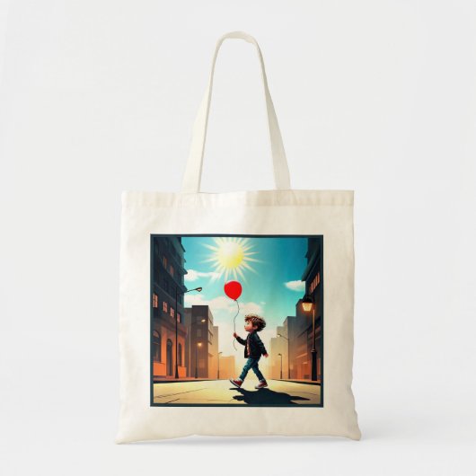 " KIND DAT IN DE ZON WANDELT " TOTE BAG (Voorkant)