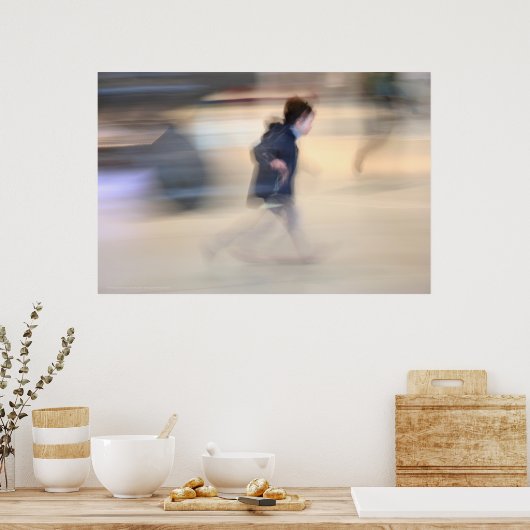 Kind dat ontsnapt uit het Poster Spider Beaubourg  (Keuken)