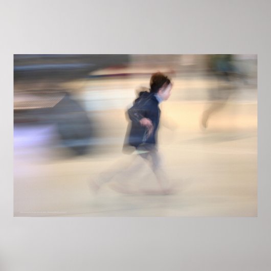 Kind dat ontsnapt uit het Poster Spider Beaubourg  (Voorkant)