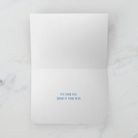 Kind dat op een strand van de dag loopt kaart (Binnen)