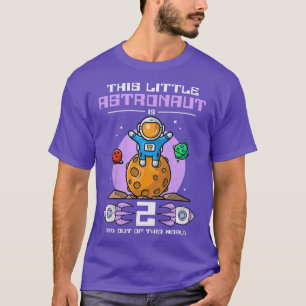 Kind deze kleine astronaut is 2 jaar oud en weg t-shirt