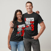 Kind Deze Monster Truck Driver is 3 sterdag boven  T-shirt (Unisex)