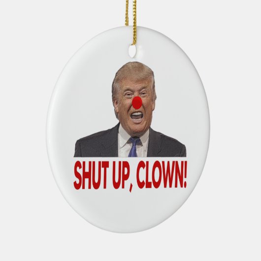Kind dicht dicht Trump Keramisch Ornament (Rechts)