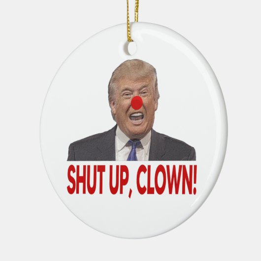 Kind dicht dicht Trump Keramisch Ornament (Links)