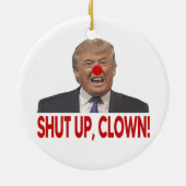 Kind dicht dicht Trump Keramisch Ornament (Achterkant)