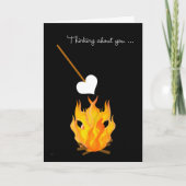 Kind die bij Kamp over u met Kampvuur denken Kaart (Voorkant)