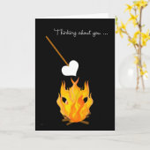 Kind die bij Kamp over u met Kampvuur denken Kaart (Gele Bloem)