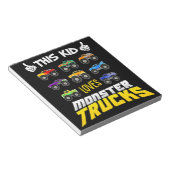 Kind dit Kind houdt van monsterwagens , jongens en Notitieblok (Schuin)