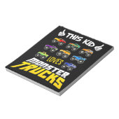 Kind dit Kind houdt van monsterwagens , jongens en Notitieblok (Linkerzijde)