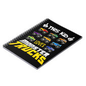 Kind dit Kind houdt van monsterwagens , jongens en Notitieboek (Linkerzijde)