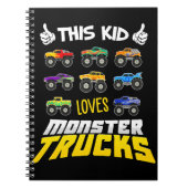 Kind dit Kind houdt van monsterwagens , jongens en Notitieboek (Voorkant)