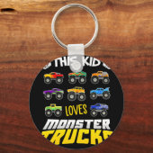 Kind dit Kind houdt van monsterwagens , jongens en Sleutelhanger (Voorkant)
