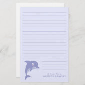 Kind Dolphin Cute Briefpapier (Voorkant / Achterkant)