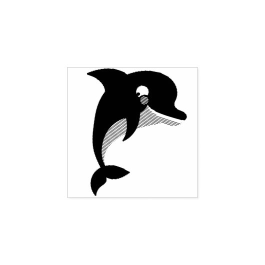 Kind Dolphin Cute Rubberstempel (Afrduk)