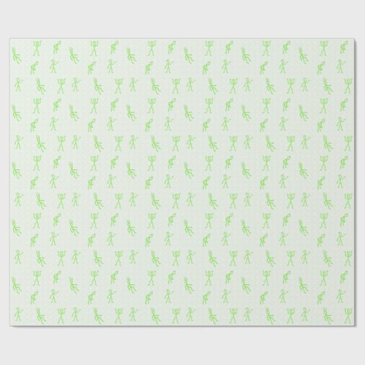 Kind Doodles Schattige geïllustreerd Cadeaupapier (Vlak)