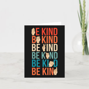 Kind Doof-stom Gebarentaal Kaart