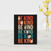 Kind Doof-stom Gebarentaal Kaart (Gele Bloem)